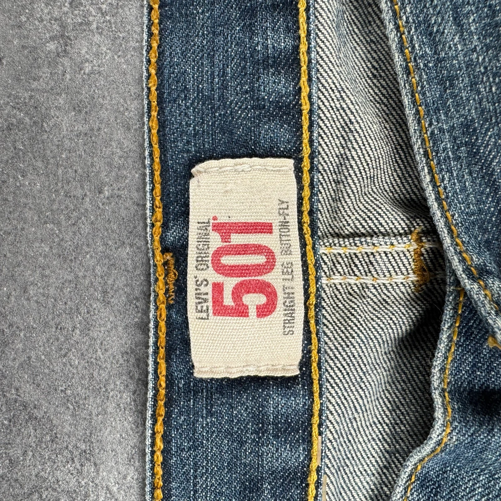 Levis 501 Baggy Fit Premium Vintage 90’s Made In USA Denim Trousers Japan Achieve – photo 12